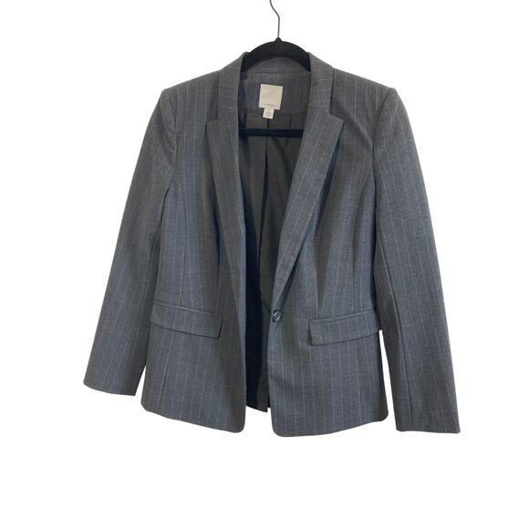 Halogen 2P Corporate Women's Grey Button Blazer - Picture 1 of 7